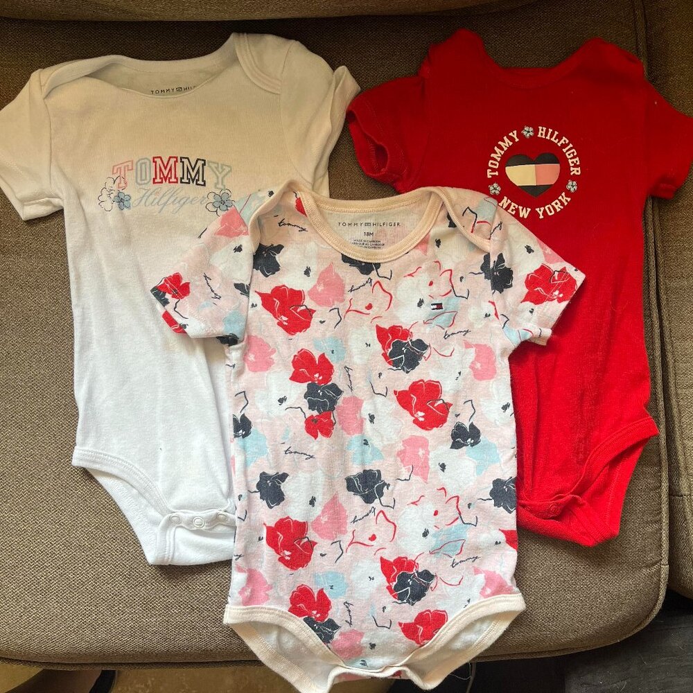Tommy Hilfiger Baby Girl Onesies (18 months)